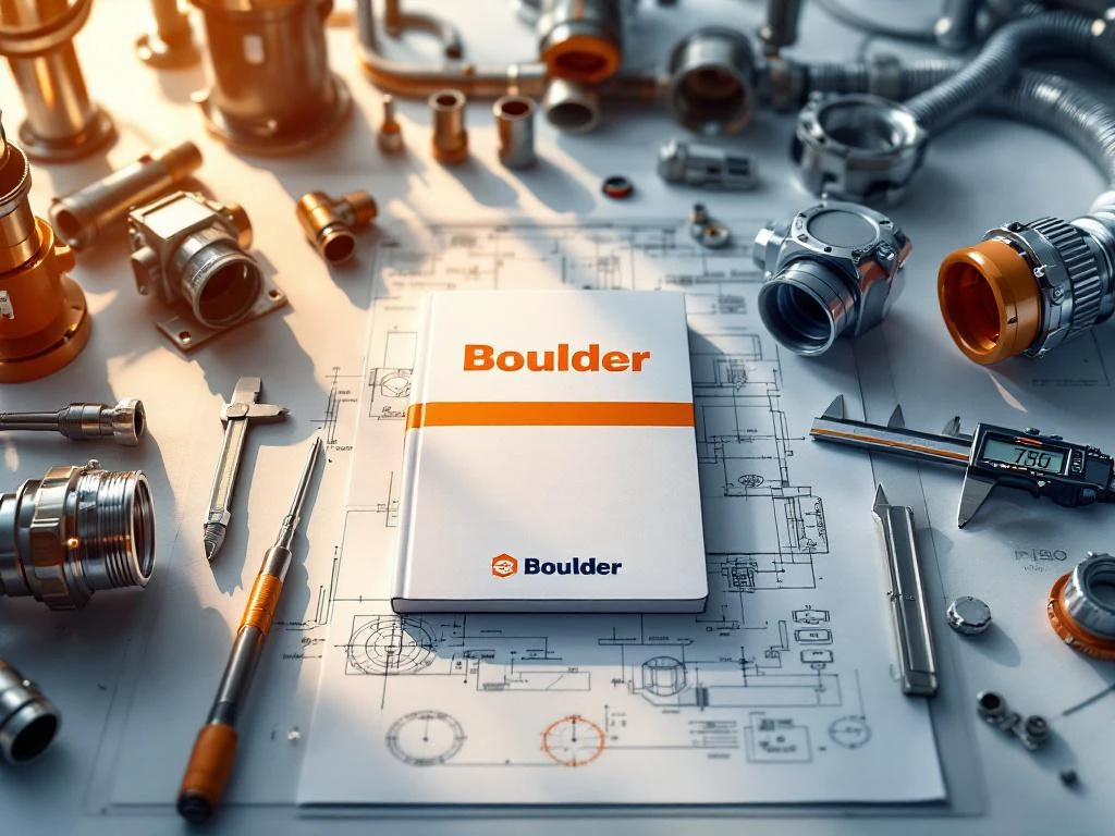 Internationale installatiestandaarden handleiding omringd door precisie-meetgereedschap en certificeringsdocumenten op ingenieursbureau